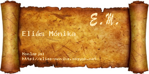 Eliás Mónika névjegykártya